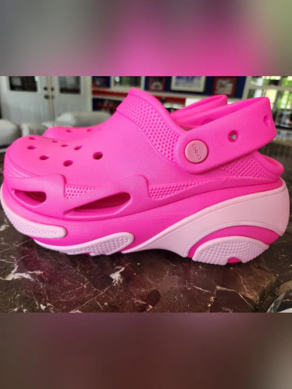 Chonky Hot Pink Crocks